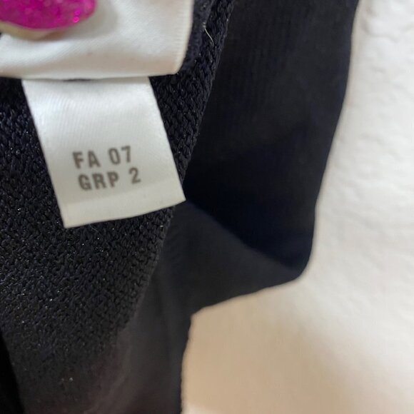 St. John Womens Black Crew Neck Knitted Mini Dress Sz 6 - Picture 6 of 9